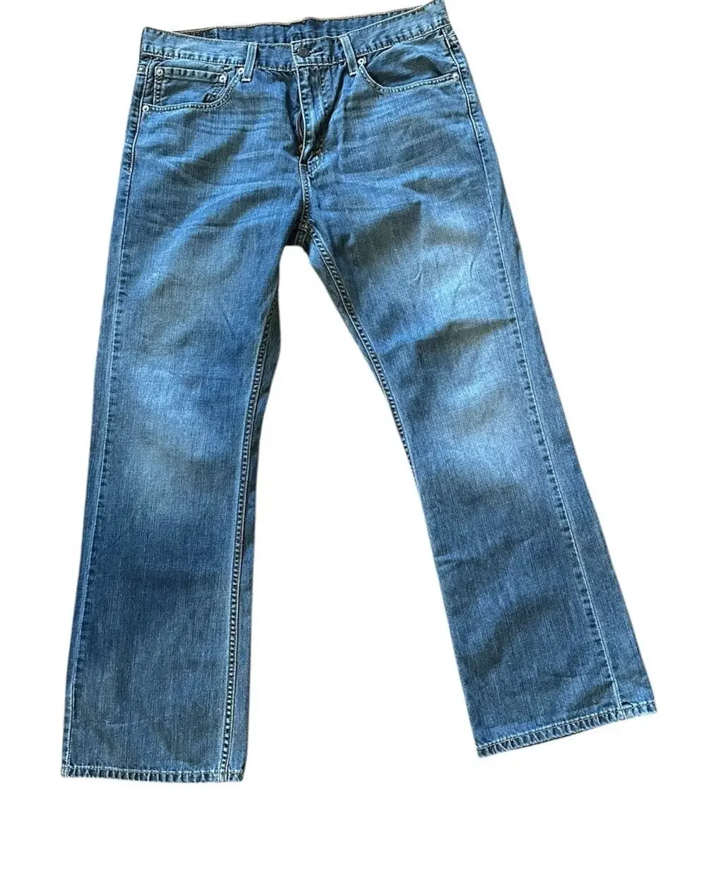 Levis Jeans Mens 36x30 Blue 527 Bootcut American Western Medium Wash Denim